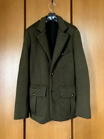 Nuur 니트 테일러드 자켓 [48] 올리브 이탈리아제 밀리터리