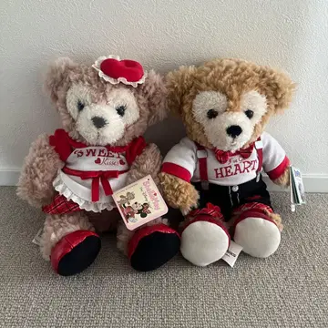 택 포함 셰리 메이 더피 발렌타인 한정판 봉제 인형 LA 디즈니