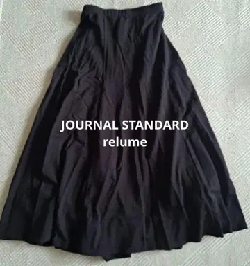 JOURNAL STANDARD relume 블랙 플레어 롱 스커트