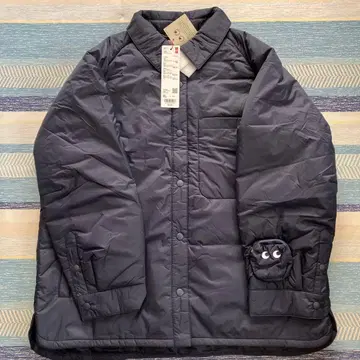 유니클로 안야 힌드마치 퍼프 테크 셔츠 자켓 XL 네이비