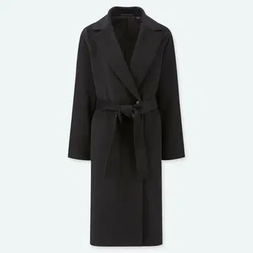 새상품급 UNIQLO 울 블렌드 코트 xs 블랙
