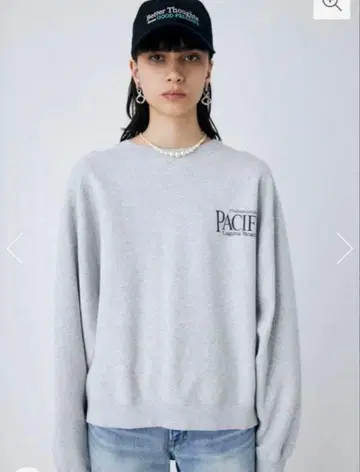 moussy 백 슬릿 풀오버 맨투맨