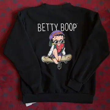 Betty Boop 트레이닝복 블랙 L 사이즈 맨투맨 상의만