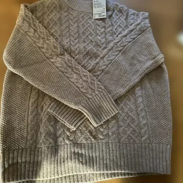 무인양품 케이블 스웨터