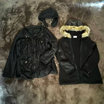 archive y2k opium 퍼 자켓 기믹 헤이세이 갸루 블랙