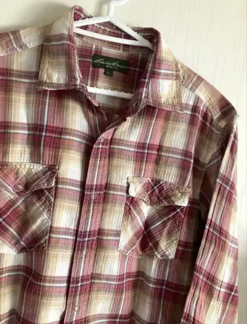 에디 바우어 체크 셔츠 타투 스튜디오 야마다 옴브레 셔츠