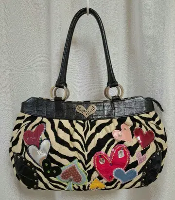 Think Bee! 싱크비! 펑키쉬 제브라 핸드백 하트