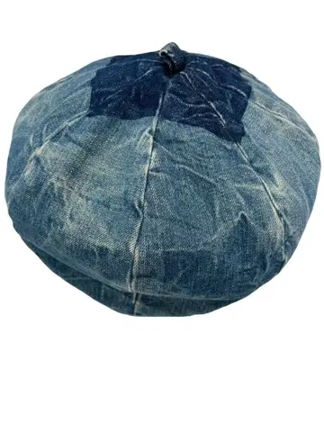 VOO 데님 패치워크 베레모