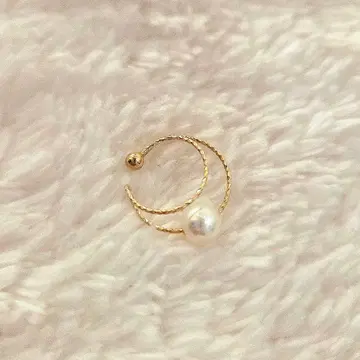 [ 새상품 ] 이세시마산 펄 골드 이어커프