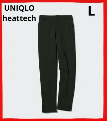 유니클로 히트텍 웜 이지 팬츠 L 웜 팬츠 속기모 블랙