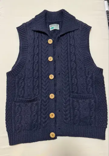 Freak's Store 네이비 케이블 니트 베스트