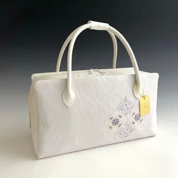 미사용 새상품 자수 교토 니시진 순수 실크 오비 사용 리큐 백 25125