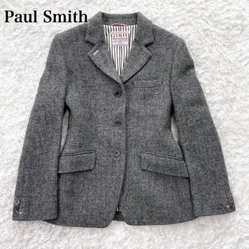 폴스미스 해리스 트위드 테일러드 자켓 M 사이즈 38 그레이