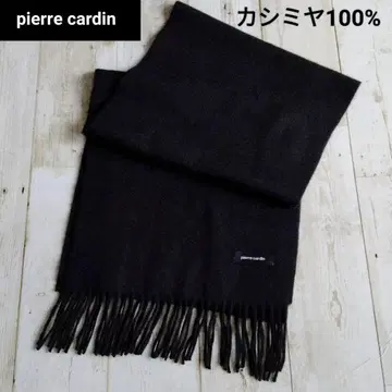 pierre cardin / 피에르 가르뎅 캐시미어 100% 머플러 블랙