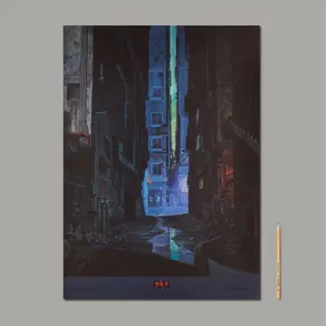 [ 500장 한정판 ] AKIRA 배경 포스터 3 오토모 가츠히로