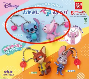 디즈니 캐릭터 다정한 페어 스윙 스티치&엔젤