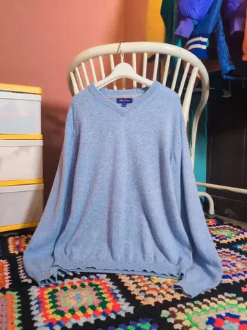 구제 의류 캐시미어 니트 V넥