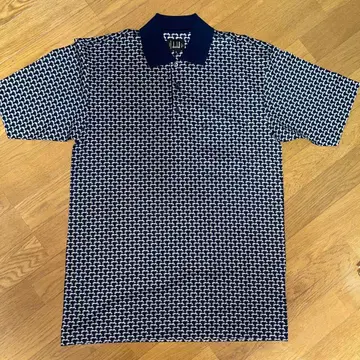 dunhill 네이비 화이트 피케 셔츠 S