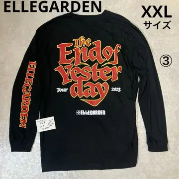 [새상품급] ELLEGARDEN, 긴팔 롱 T, 블랙, XXL 사이즈