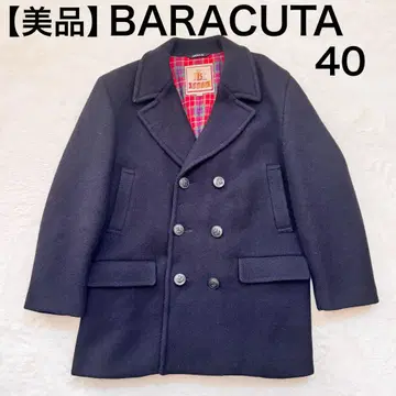 [새상품급] BARACUTA 바라쿠타 더블 울 P 코트 40 네이비