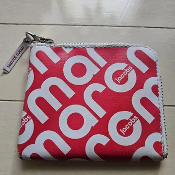 마크 제이콥스 L자 스몰 지갑 빨흰 로고