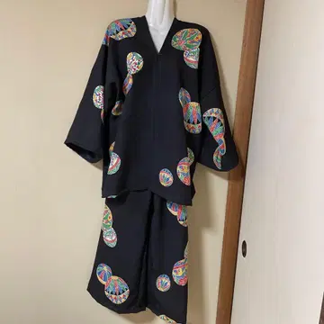 코몬 기모노 리메이크 팬츠 세트