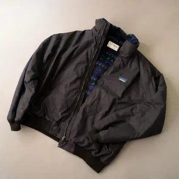 L.L.Bean 웜업 자켓 블랙 플리스 올 패턴 USED