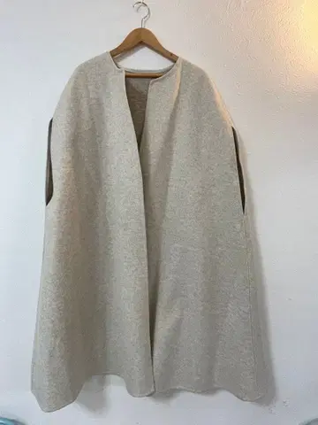 blanco 베이지 니트 오픈 프론트 베스트