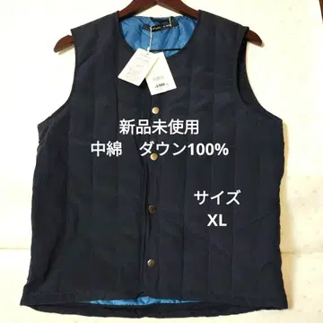 미사용 새상품 네이비 퀼팅 베스트 XL