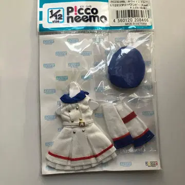 피코니모 1/12 밀리터리 원피스 set 화이트 x 블루