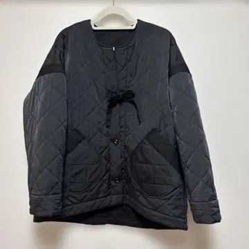 sirone 이너 보아 퀼팅 하프 코트