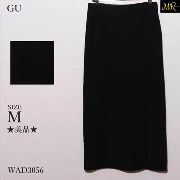 새상품급 GU  스커트 롱 기장 타이트 백 슬릿 스트레치