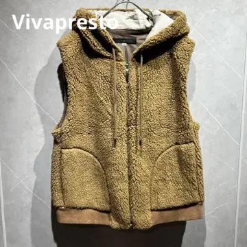 Vivapresto 보아 베스트 후드 부착 38 이탈리아제 원단