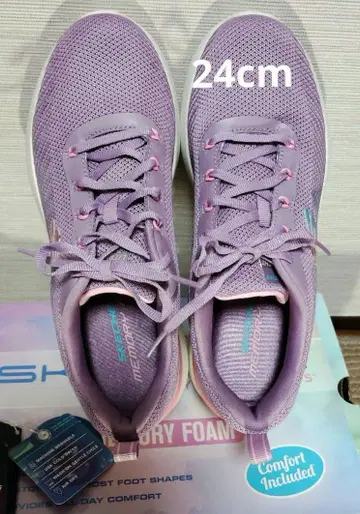 SKECHERS 메모리폼 스니커즈 퍼플