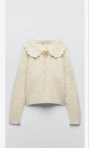 ZARA 카라 부착 니트