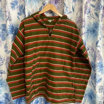 스트라이프 후드티