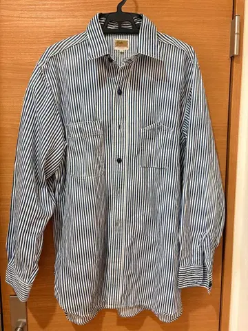 정키 클래식 히코리 스트라이프 워크 셔츠 사이즈 L