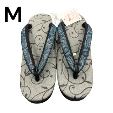 새상품 카렌 로쏘 카페 조리 M 사이즈 1462 당초 무늬 레이스 그레이