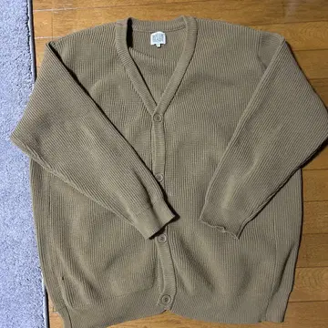 ROUGH TRADE 리브 가디건 L 베이지