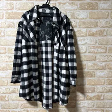 melange 체크 무늬 셔츠 M 사이즈