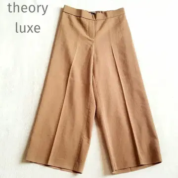 theory luxe SEYMOUR 와이드 이지 팬츠 카멜 40