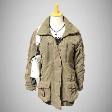 그런지 밀리터리 자켓 아우터 카키 기믹 Y2K 헤이세이 갸루