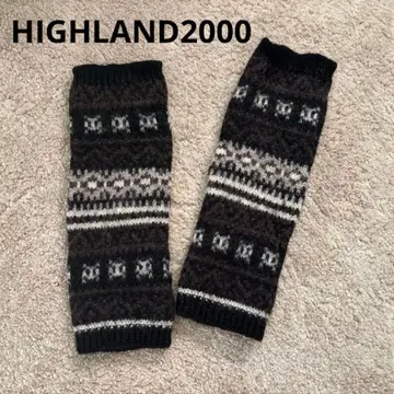 HIGHLAND2000 페어아일 패턴 레그 워머 블랙 계열