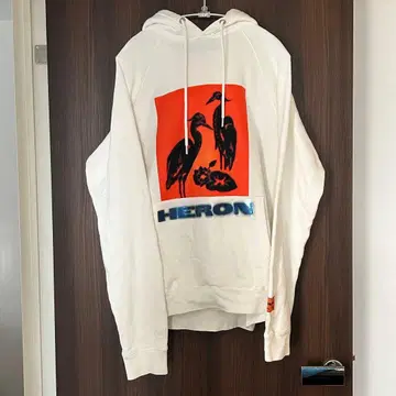 HERON PRESTON 프론트 그래픽 후드티