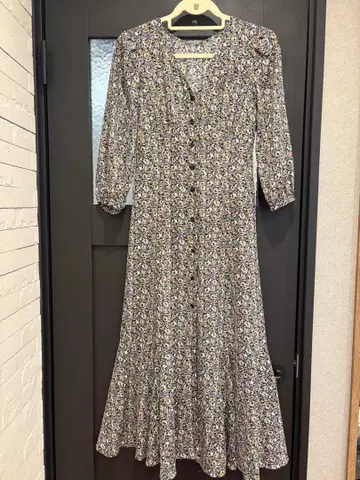 Mystrada 마이 스트라다 단추 작은 꽃 원피스 플라워 머메이드