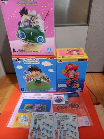 제일복권 드래곤볼 스냅 피규어 A, B, D상 + 증정