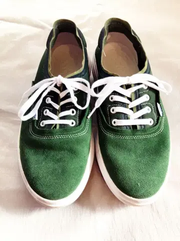 VANS 그린 스웨이드 스니커즈 29.5cm