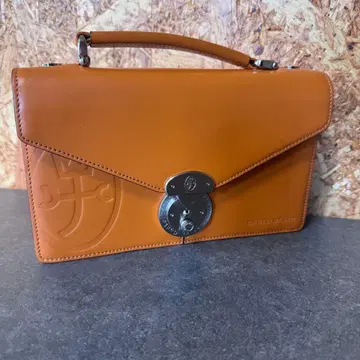 까스텔바작 클러치백 세컨드 백 카멜 브라운 가죽