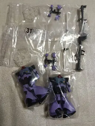 2개 세트 릭 돔 어솔트 킹덤 건담 피규어