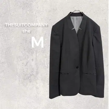 [새상품급] 더 수트 컴퍼니 노카라 자켓 수트 그레이 업무 M